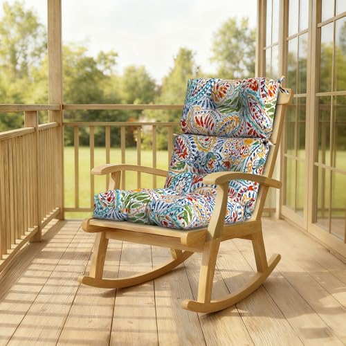 DYTXIII Outdoor High Back Chair Cushions Set of 2, Water Repellent Tufted - Image 6