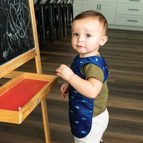 Tiny Twinkle Mess Proof Baby Bibs | 2 Pack Waterproof Toddler Bib - Image 6