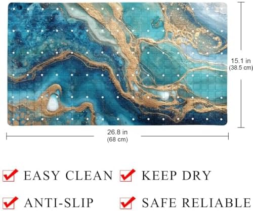 Non Slip Shower Mat Bathtub Mat 15.1x26.8 Inch, Quick Dry Bath Mat - Image 3