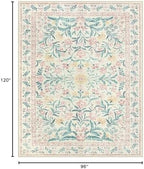 Lahome Area Rugs 8x10 for Living Room, Boho Pink Washable Dorm Bedroom Rug - Image 2
