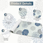 Non Slip Bathtub Mat, Extra Long Flower Bath Mat - Image 4
