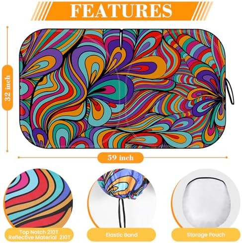 Car Windshield Sun Shade UV Reflector Foldable Front Window SUV - Image 2