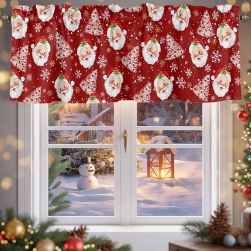 Vandarllin Christmas Kitchen Curtains Valances - Image 5
