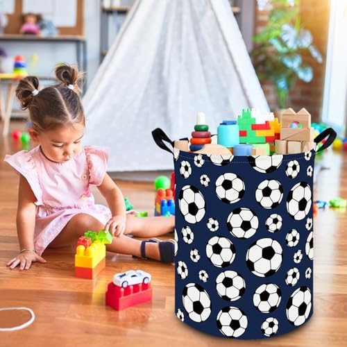 FXOLCSHE Laundry Hamper, Football Soccer Basket Kids Storage Basket, Kids Gift - Image 3