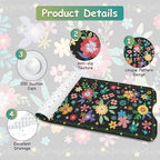 Non Slip Bathtub Mat, Extra Long Flower Bath Mat - Image 4