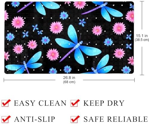 Shower Mat Bathtub Mat, 26.8x15.1 inch, Non-Slip Bath Mat - Image 4