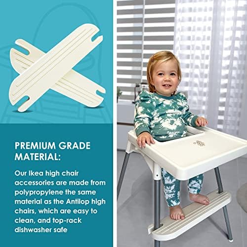 White IKEA High Chair Foot Rest, Compatible - Image 5