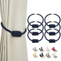 BEL AVENIR Magnetic Curtain Tiebacks 6 Pack Hand-Woven Curtain Ties by BELAVENIR