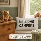 Welcome Campers 12x20 Pillow Cover Camping Decor， - Image 3