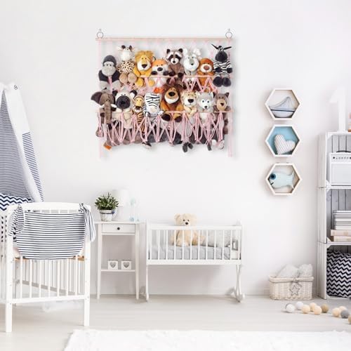 Stuffed Animal Net or Hammock Large Wall Hanging Organizer - Image 7