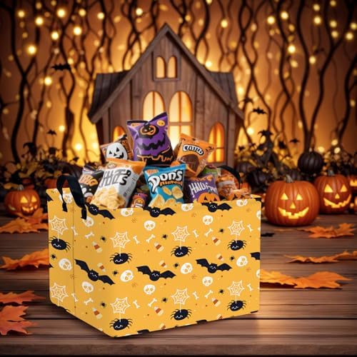 Halloween Basket Gift Cute Pumpkin Ghost Parties Decor Kid Trick or Treat Basket - Image 2