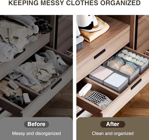 DIMJ Drawer Organizers for Clothing, Fabric Closet Organizers and Storage - Image 6