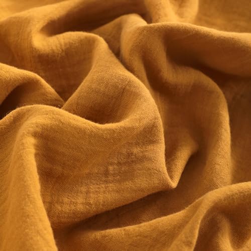 NTBAY 2 Pack Muslin Cotton Crib Sheets, Soft and Breathable Double Layer 28x52 - Image 3