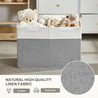 Large Toy Storage Box with Lid, Collapsible Toys Storage Organizer Bins with - Image 4