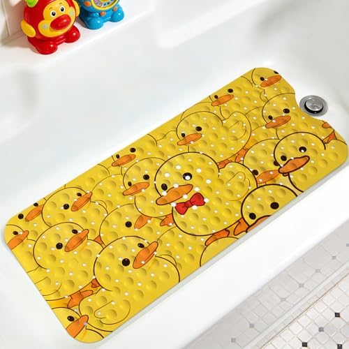 Kids Bathtub Mat, Non Slip Cartoon Bath Mat by KINUUIS