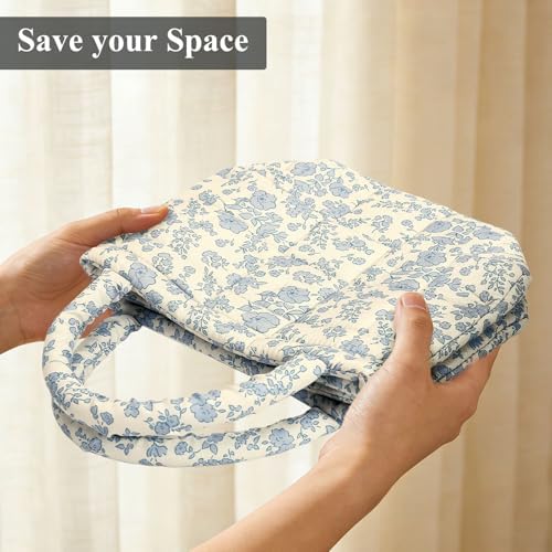 Small Storage Basket Organizer, Mini Fabric Floral Storage Baskets - Image 5