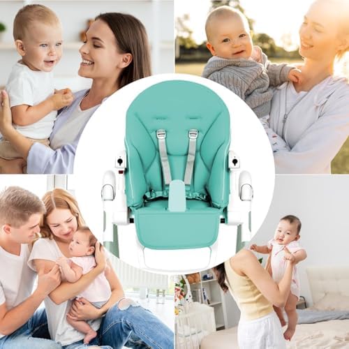 Baby High Chair Cover, PU Leather, Soft Padding, Highchair Seat Cushion - Image 4