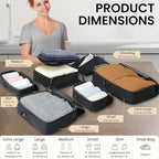 BAGAIL 4 Set/6 Set/8 Set Compression Packing Cubes Travel Accessories - Image 2