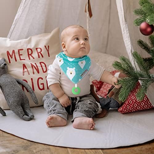 Baby Bandana Drool Bibs 6-Pack and Teething Toys 6-Pack Made - Image 4