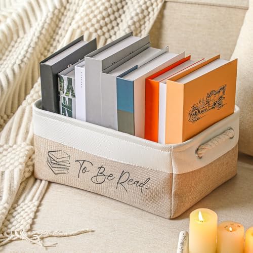 Marsui 1 Pcs TBR Basket Book Storage Bin Bookish Gifts - Image 4