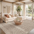 Nakagishi 6x10 Area Rugs Living Room: Washable Boho Large Neutral Soft - Image 2