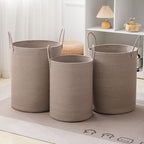 Laundry Basket Hamper Tall Rope Storage Woven - Image 6