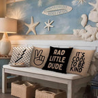 Brown Boy Pillow Covers 18x18 - Image 2