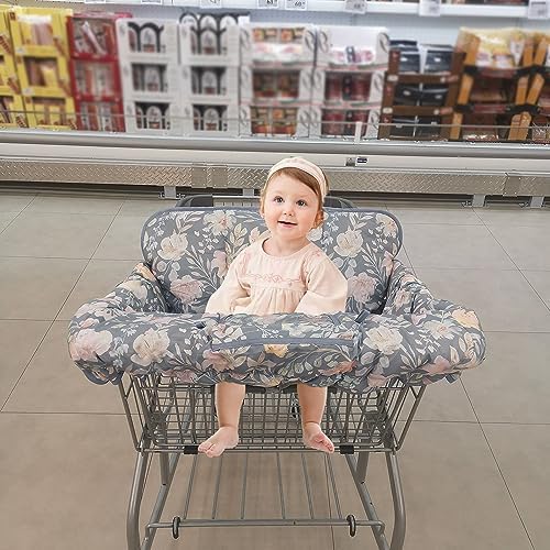 ICOPUCA Shopping Cart Cover for Baby, 2 in 1 cart Cover for Babies N high Chair - Image 2