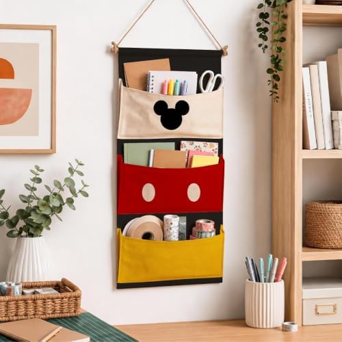 Cartoon 3-Pocket Hanging Wall Organizer, Practical Door Pocket Storage - Image 6