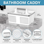 BYUNER 2Pack Shower Caddy Dorm: Portable Bathroom Caddy Organizer - Image 2