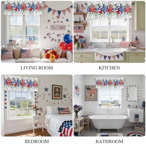 4th of July Kitchen Curtains Valances - Image 6