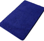 Yeaban Chenille Royal Blue Bathroom Rug 30"x50", Non-Slip Rubber Backing by Yeaban