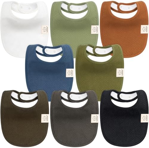 KeaBabies 8-Pack Baby Bibs for Drooling and Teething by KeaBabies