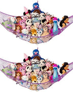Extra Large Stuffed Animal Storage Hammock 2 Pack | Holds 12 lbs | Corner by LillysLove