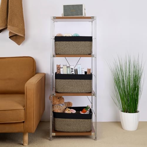 MiniArk Large Storage Baskets for Shelves, Baby Nursery, Toy Baskets Box - Image 4