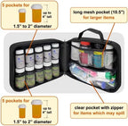 Large Pill Bottle Organizer & Medicine Bag, Emergency Card - Image 2