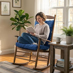 Dark Grey Rocking Chair Cushion - Image 4