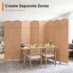 JOSTYLE Outdoor Privacy Screen 8-Panel Folding Room Divider Space Partition - Image 6