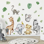 Watercolor Jungle Animal Decals - Image 3