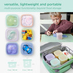 Olababy Silicone Baby Food Storage Containers 4pk - Image 6