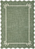 GarveeHome Scalloped Bow Rug 8x10 Washable Green Rug - Image 5