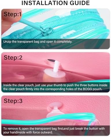 LETGO 4 PCS Clear Insert Bag for Bogg Bag, 4 Sizes Waterproof Beach Bag - Image 7