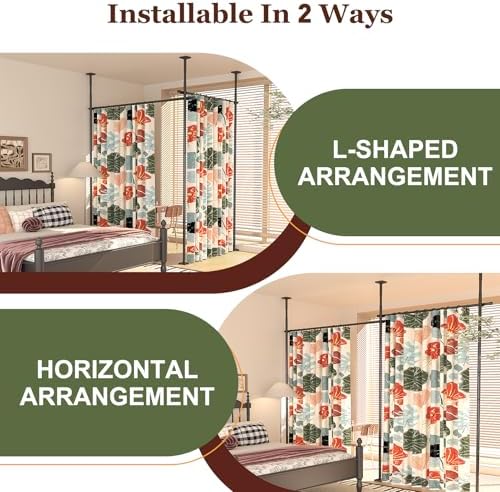Goovilla Room Divider for Room Separation, 4-10ft 28-114inch - Image 3