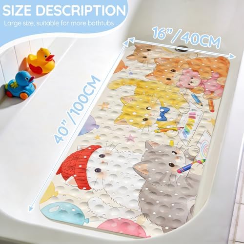 Kids Bathtub Mat, Non Slip Cartoon Bath Mat - Image 2