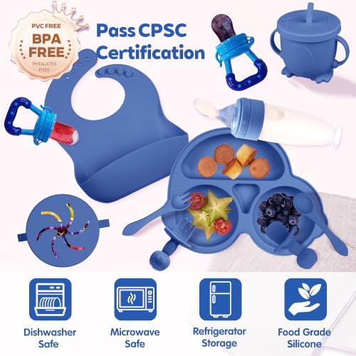 Silicone Baby Feeding Set, Miicasa Baby Led Weaning Supplies Kit - Image 3