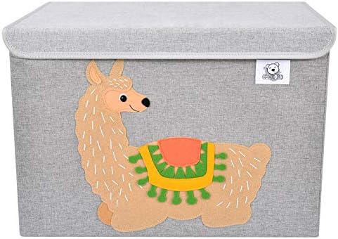 Large Toy Box Storage with Lid, Foldable Fabric Toy Chest Storage - Image 2