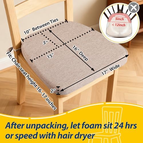 AAAAAcessories Chair Cushions for Dining Chairs - Image 2