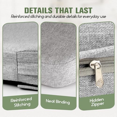 kingphenix Chair Cushions for Dining Chairs, 2.5 Inches Thick - Image 6