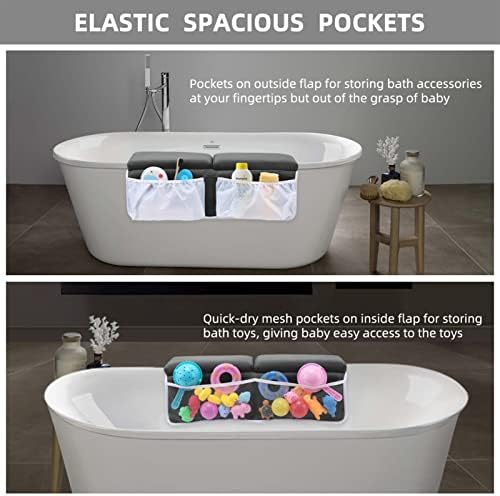 Bath Kneeler and Elbow Rest Set Baby Bath Kneeling Pad, Thick Non-Slip Bathing - Image 4