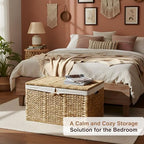 30 in Wicker Storage Trunk - Image 4